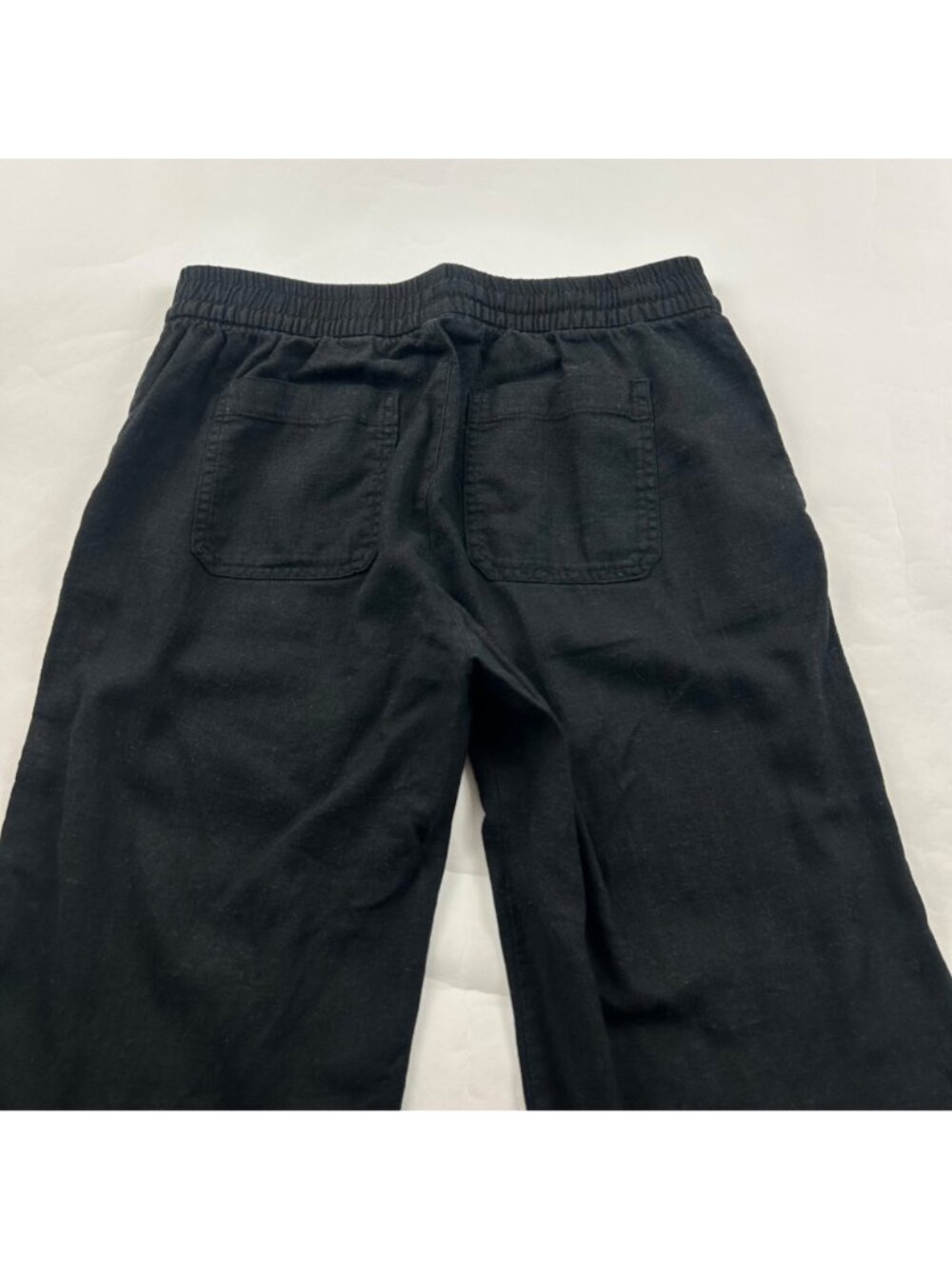 Old Navy Black Linen Blend Wide Leg Lounge Pant XS - Picture 8 of 8